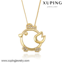 43066 Xuping nouveau design plaqué or animal collier